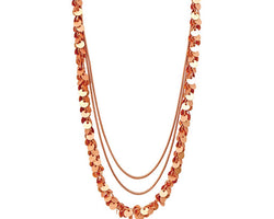 Yasmin Rose Gold Colour Ion Plated Necklace 42Cm