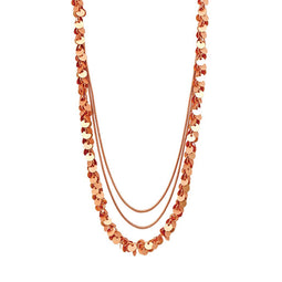 Yasmin Rose Gold Colour Ion Plated Necklace 42Cm