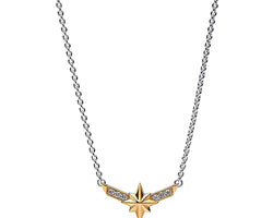 Marvel Captain Marvel Octogram Star Two tone Pendant Necklace