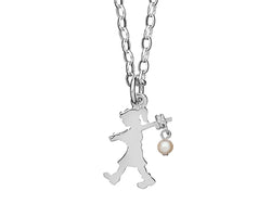 Karen Walker Girl With A Pearl Necklace Sterling Silver