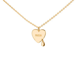 Stolen Girlfriend Crying Heart Necklace- Gold Plated