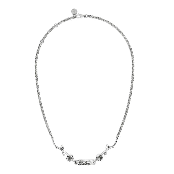 Rose Pin Necklace