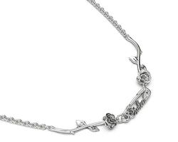Rose Pin Necklace