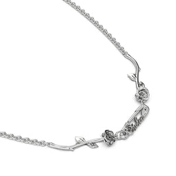 Rose Pin Necklace