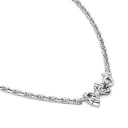 Sterling Silver Pierced Box Necklace