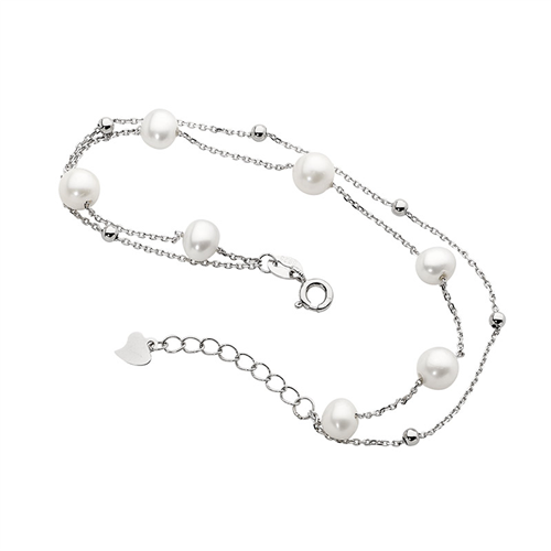 Freshwater Pearl & Ball Bracelet