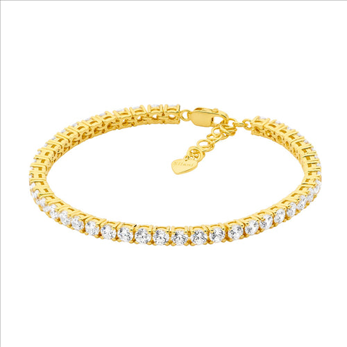 Tennis Bracelet Gold Platied
