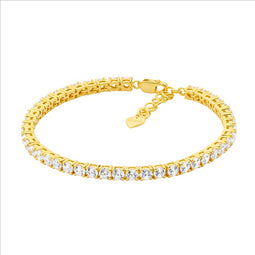Tennis Bracelet Gold Platied
