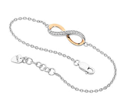 Ellani Two Tone Infinity Bracelet