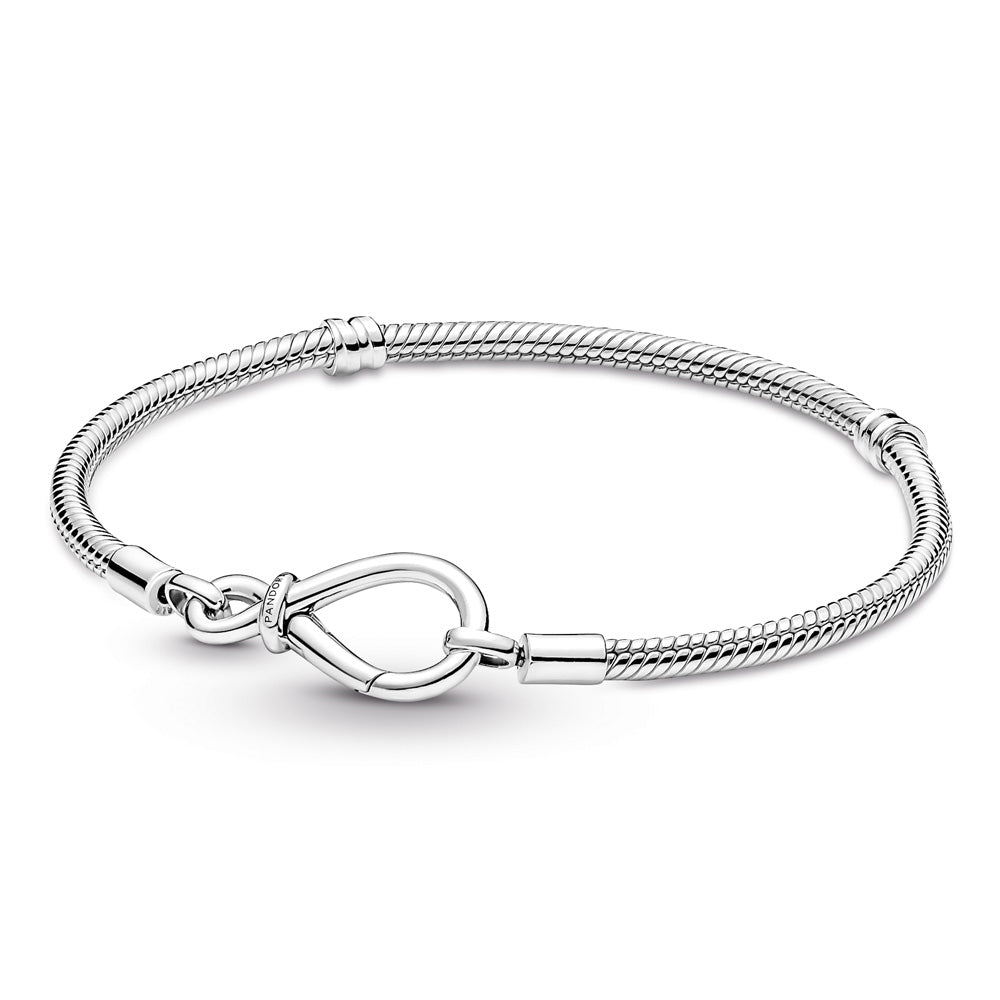 Pandora Snake Chain Bracele With Infinity Clasp