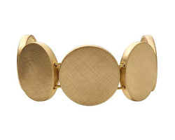 Vanity Gold Colour Electroplated Disc Bracelet