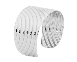 Stainless Steel Wave Feature Cuff