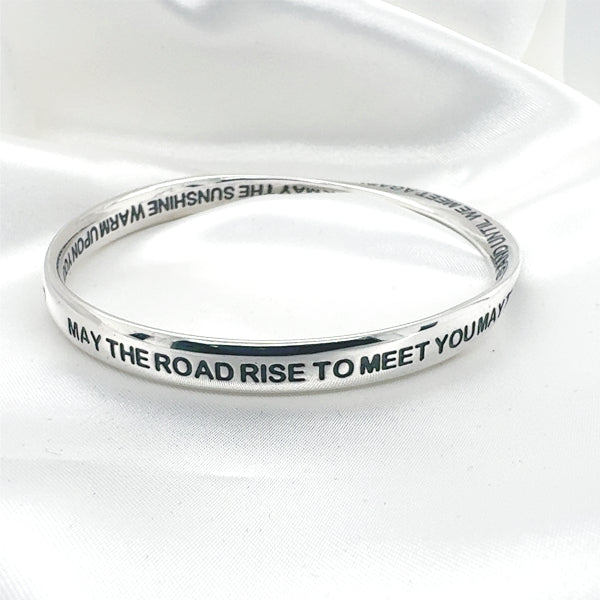 Sterling Silver Irish Blessing Bangle