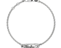 Scripted Pin Bracelet