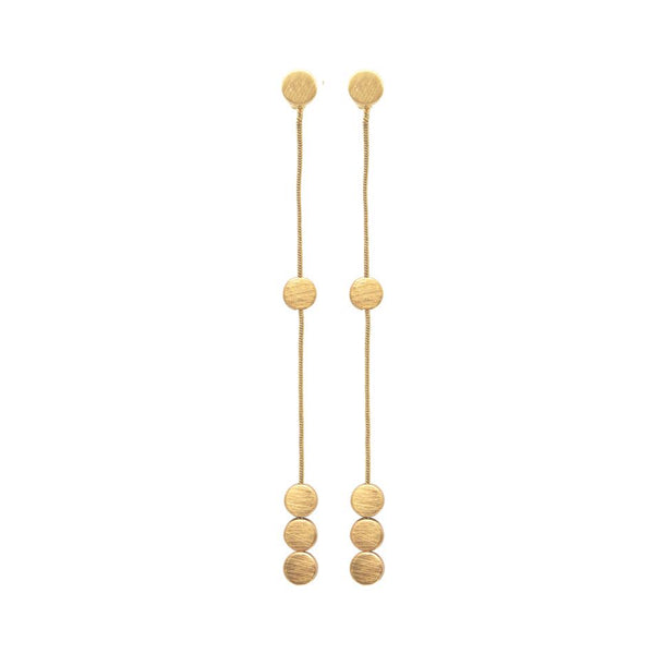 Vanity Gold Drop 9Cm Earrings 3H7326