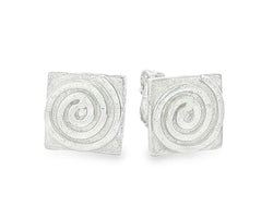 WHENUA Korutahi Stud Earrings Sterling Silver