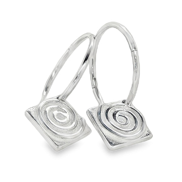Whenua Korutahi Sleeper Earrings Sterling Silver