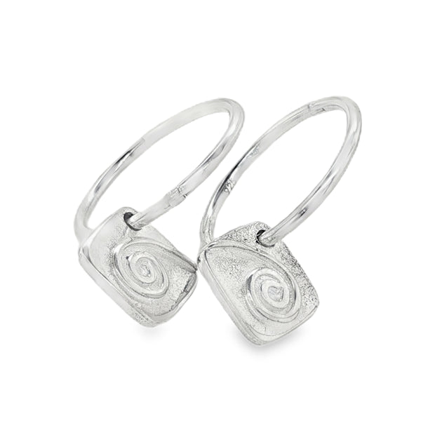 Whenua Korurua Sleeper Earrings Sterling Silver
