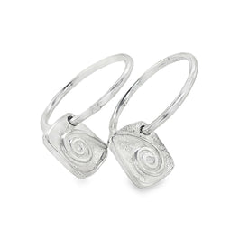 Whenua Korurua Sleeper Earrings Sterling Silver