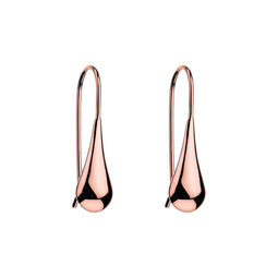 Rose Gold Plated Sterling Silver Teardrop Earrings