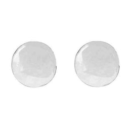 Vanity Rhodium Ion Plated .5Cm Earrings With Surgical Steel Posts