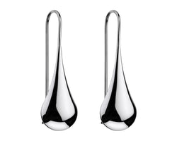 Silver 12X40mm Teardrop Earring