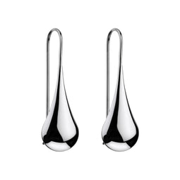 Silver 12X40mm Teardrop Earring