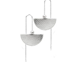 Tara Hanger, Silver Colour Ion Plt Earrings With Surgical Steel