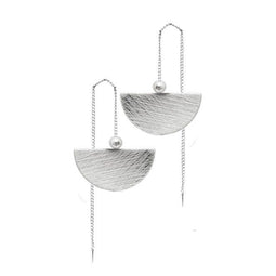 Tara Hanger, Silver Colour Ion Plt Earrings With Surgical Steel