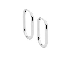 Stainless Steel 20Mm Oval Hoop Earrings