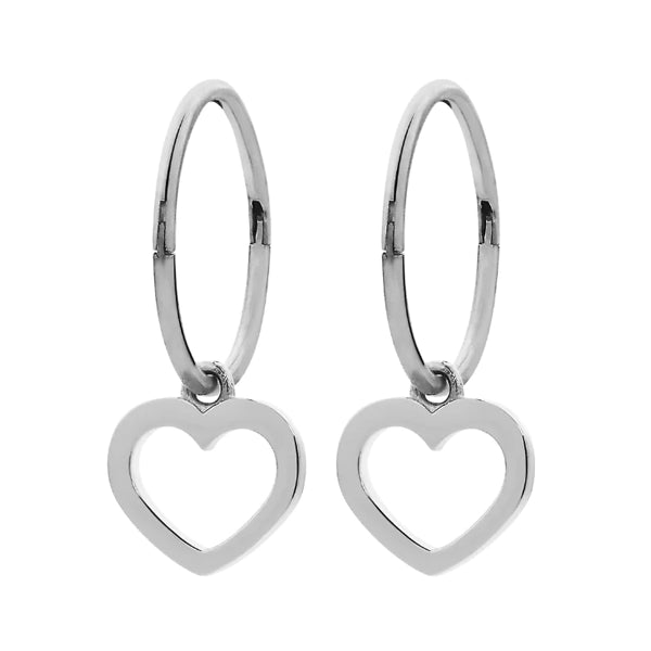 Karen Walker Mini Heart Sleepers- SterlingSilver