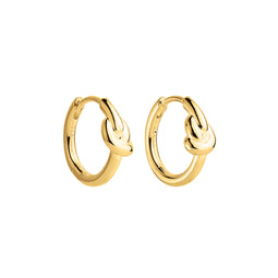 Najo Natures Knot Huggie Earrings