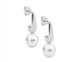 Ss Drop Earrings W/ Freshwater Pearl