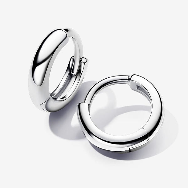 Round Huggie Hoop Earrings