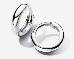 Round Huggie Hoop Earrings