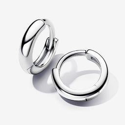 Round Huggie Hoop Earrings