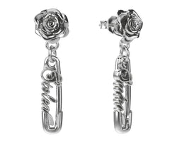 Rose Pin Earrings