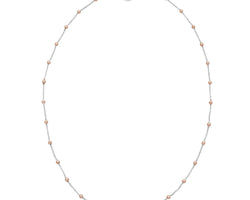 Stering Silver And Rose Gold Plated Chain