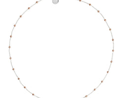 Stering Silver And Rose Gold Plated Chain