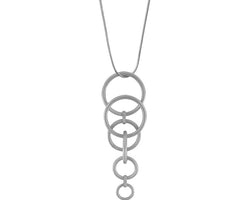 Tabitha Multi, Rhodium Colour Ion Plt 90Cm Adjustable Necklace