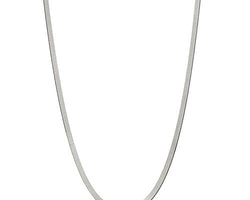 Silver Flat Herringbone Chain