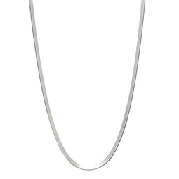 Silver Flat Herringbone Chain