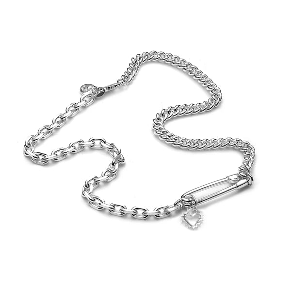 Punk Pin Choker Sterling Silver