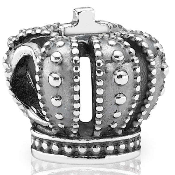 Crown Silver Charm