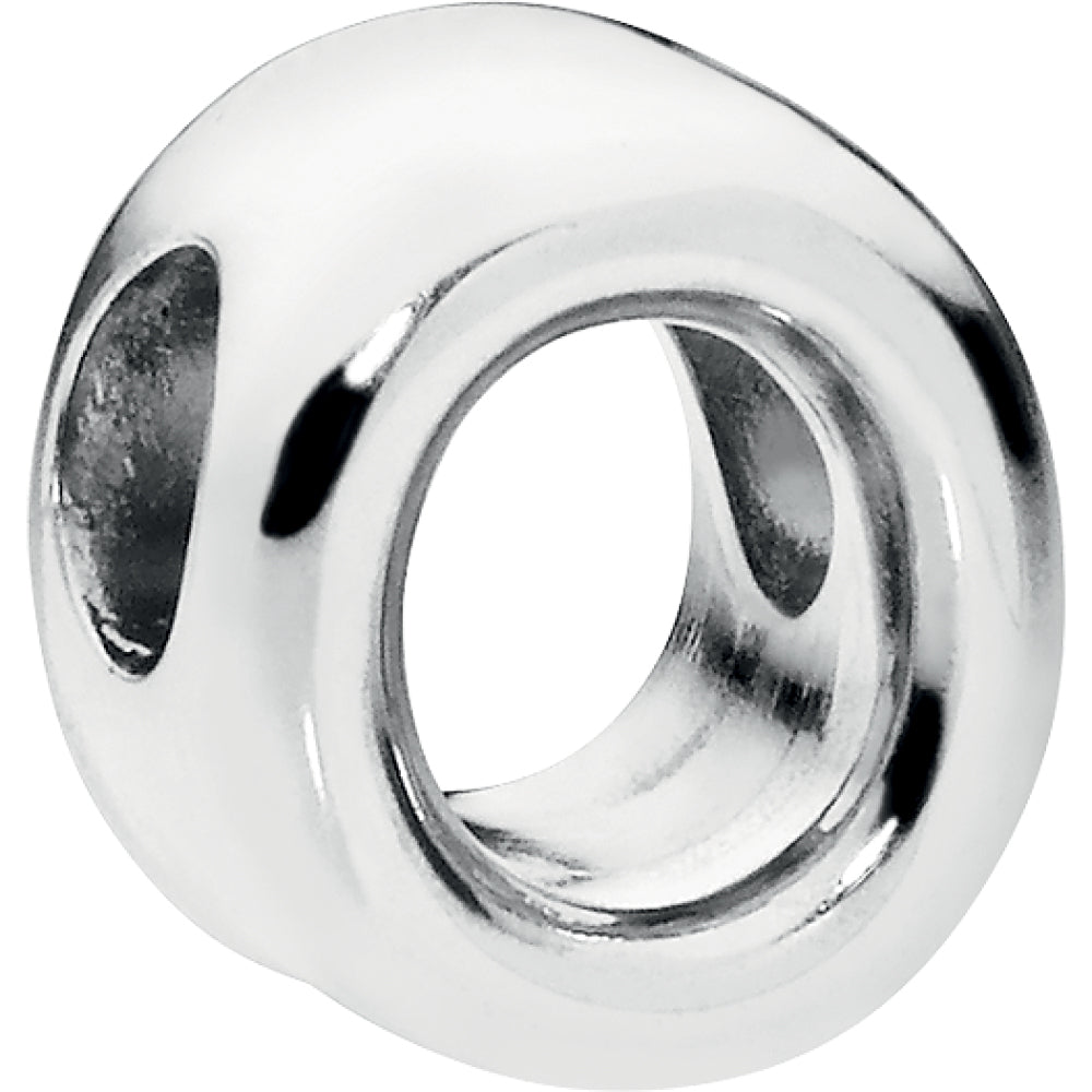 Letter O Silver Charm