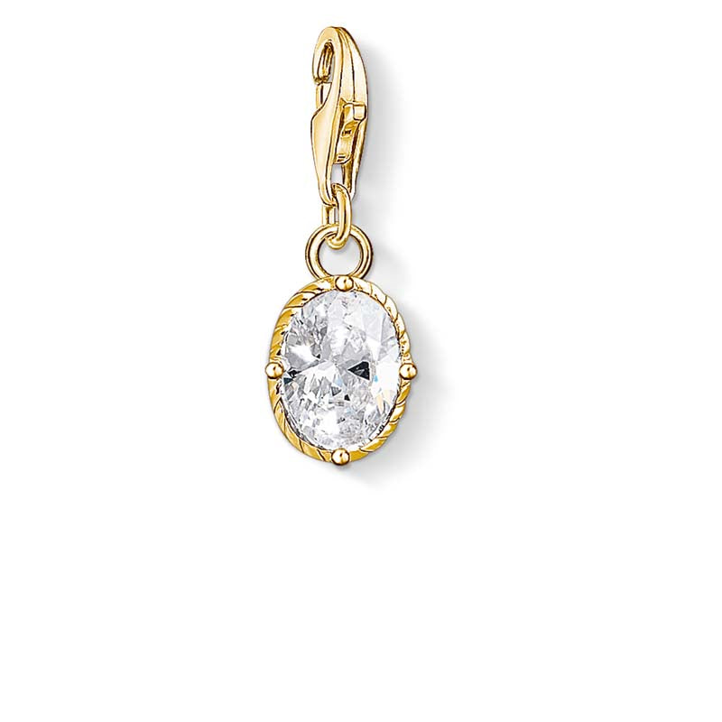 C/Club Faceted White Cz Ylw Gp