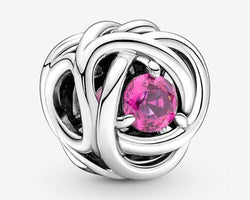 Pandora October Crystal Birthstone Eternity Circle Charm