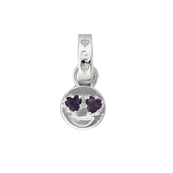 Stolen Girlfriends Club Sterling Silver /Amethyst Charm- New Crush