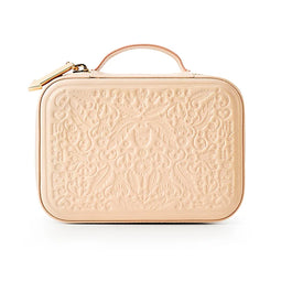 Karen Walker Leather Jewellery Case - Peach, With Dust Bag