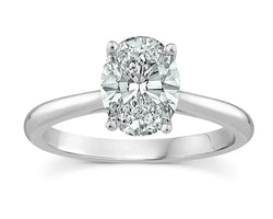 18ct White Gold 1.51ct D/VS1 Oval Lab Grown Diamond Ring